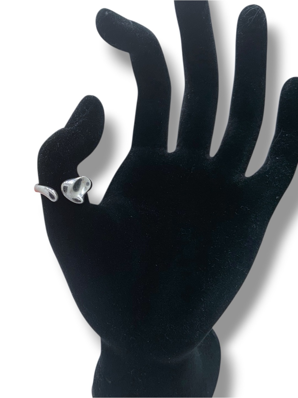 Tiffany & Co Elsa Peretti Open Heart Ring Sterling Silver 925 Spain - Picture 4 of 8